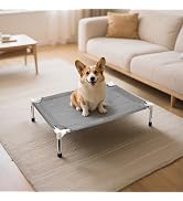 Makerfire Outdoor Elevated Dog Bed, Dog Cots Beds for Small Dogs, Indoor & Outdoor Cooling Raised...
