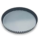 Fox Run Removable Bottom Non-Stick Tart and Quiche Pan, Loose Bottom Quiche Pan - 9.5-inch