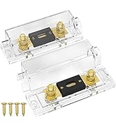 Joinfworld 300 Amp ANL Fuse Holder with 300A ANL Fuse, ANL Fuse Block 0/2/4 Gauge for Car Audio S...