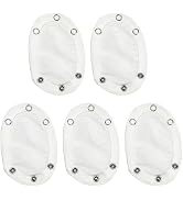 5 Pcs White Universal Baby Jumpsuit Diaper Infant Romper Length Extender Bodysuit Snap Button Ext...