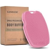 Canroom Silicone Body Scrubber Anti Slip for Shower,Zinc Infused Soft Bristles Shower Scrubber fo...