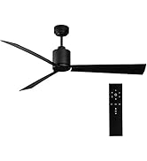 iLiving Quiet BLDC Indoor Ceiling Fan with Remote Control, 3 Blades 6 Speeds, 52 Inches, 5650 CFM...