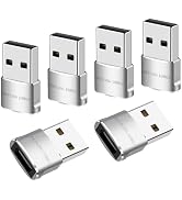 COUPLING USMILE USB to USB C Adapter 4 Packs for iPhone Fast Charging, Transfer and Type C OTG Co...