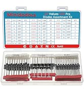 22Values Diodes Kit 1N4001 1N4002 1N4003 1N4004 1N4005 1N4006 1N4007 1N4148 1N5404 1N5406 1N5408 ...