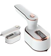 Portable Steam Iron,970W Dry Wet Dual Ironing Steam Hanging Ironing Machine,20S Rapid Preheating ...