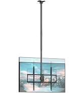 Ceiling TV Mount for 50-100 Inch Flat & Curved TVs up to 176lbs, Full Motion 360° Rotation TV Bra...