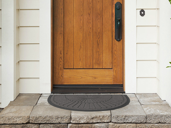 half round front door mat outside doormat