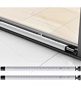 WooFog Sliding Door Security Bar,Window Security Bars Inside,17-50 inch Adjustable Patio Glass Do...