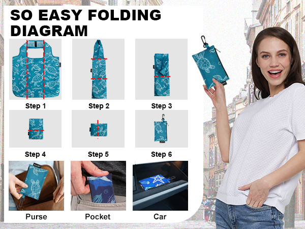 foldable tote bag