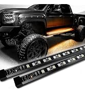 OPT7 78 Inch Sidekick Running Board Lights LED Strips w/Sequential Amber Turn