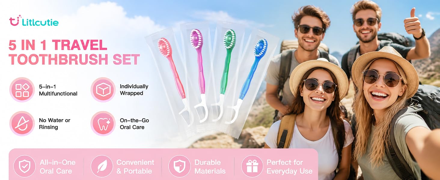 Disposable Toothbrushes with Toothpaste