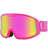 Ukoly Ski/Snowboard Goggles for Men Women, Snow Goggles HD Lens Anti-Fog Coating OTG Design UV400...