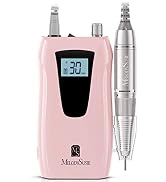 MelodySusie Professional Nail Drill 30000RPM, SC320D Rechargeable Electric Nail Drill Machine, Co...