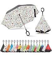 Sharpty Inverted, Windproof, Reverse Umbrella for Women with UV Protection, Upside Down with C-Sh...