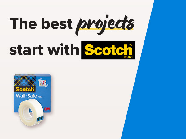 2025 Scotch Wall-Safe Boxed Tape - The best projects start with Scotch
