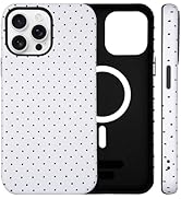 SenRiCase for iPhone 13/14 Case Cute Polka Dot Phone Case Compatible with MagSafe, Dual-Layer Sho...