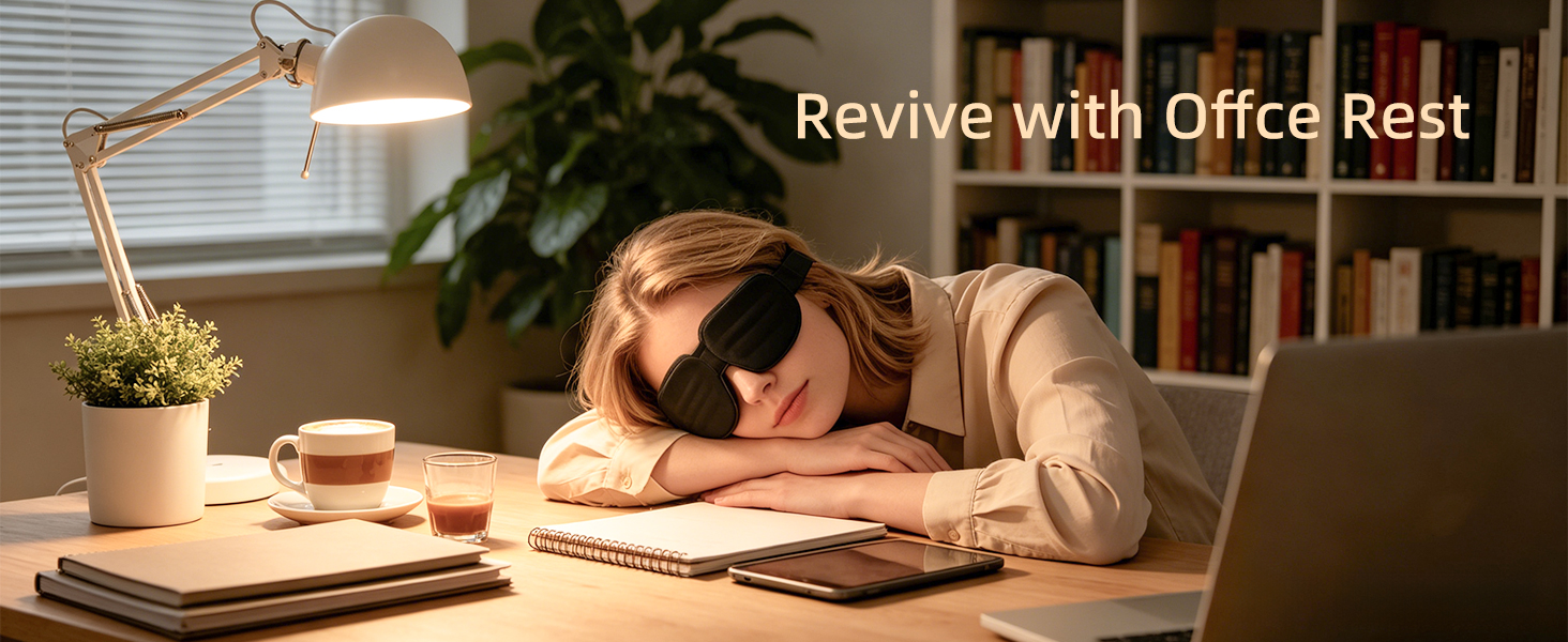 Eye Mask for Sleeping - 100% Blacking Sleep Mask for Men Women