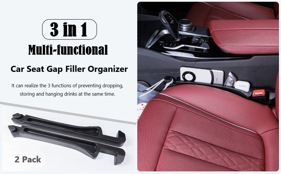 car seat gap filler 2 pack