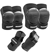 BODYPROX Knee Pads Elbow Pads Wrist Guards Set for Inline Skating, Skateboarding, Roller Derby, B...