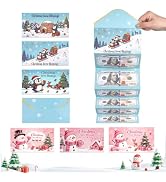 JollySpak New 6Pcs Christmas Money Holders for Cash & Gift Card Holders | Christmas Cash Gift Env...