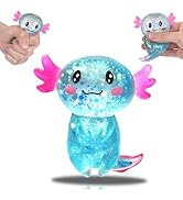 FazaVexior Long Tail Axolotl Squishy Toy - 1 Pcs Glitter Slow Rising Squeeze Toy, Maltose Filled ...