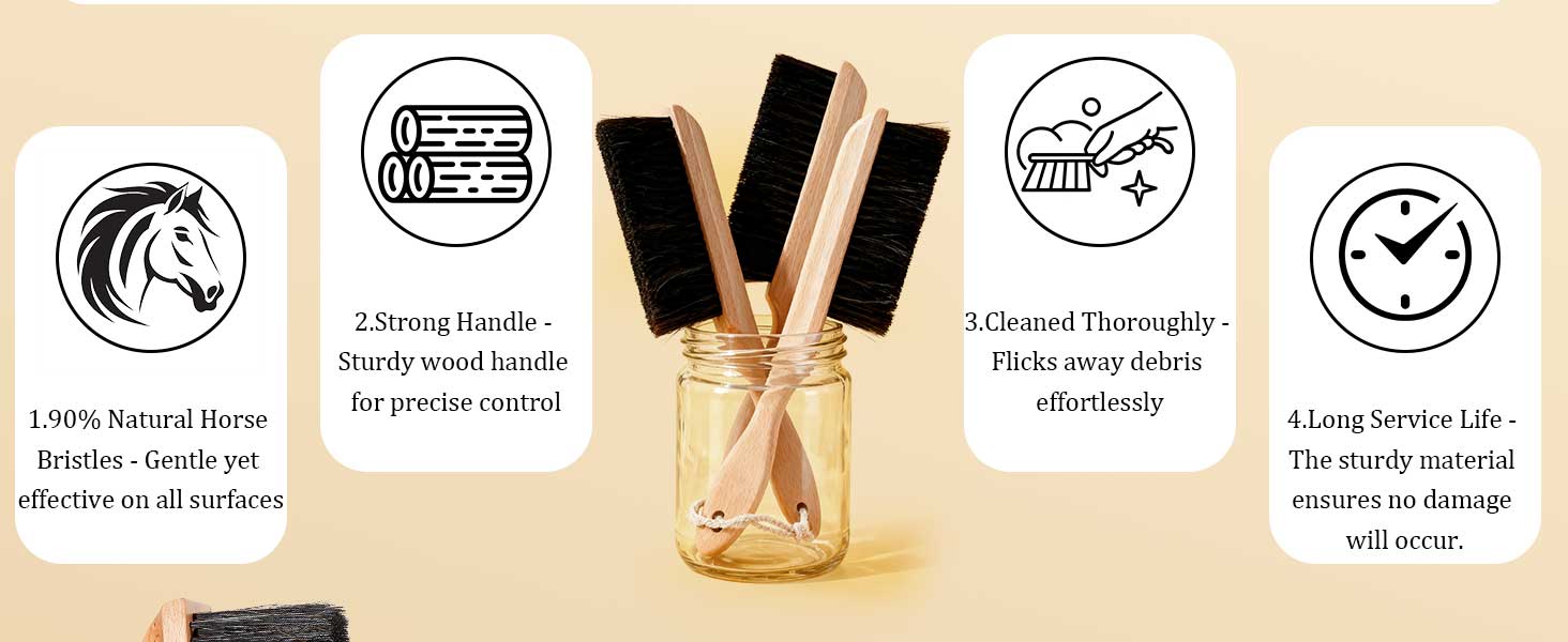 horsehair dust brush