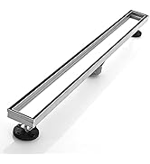 AVSIILE Linear Shower Floor Drain, 30 Inch Brushed Nickel 304 Stainless Steel Bathroom Drains Kit...