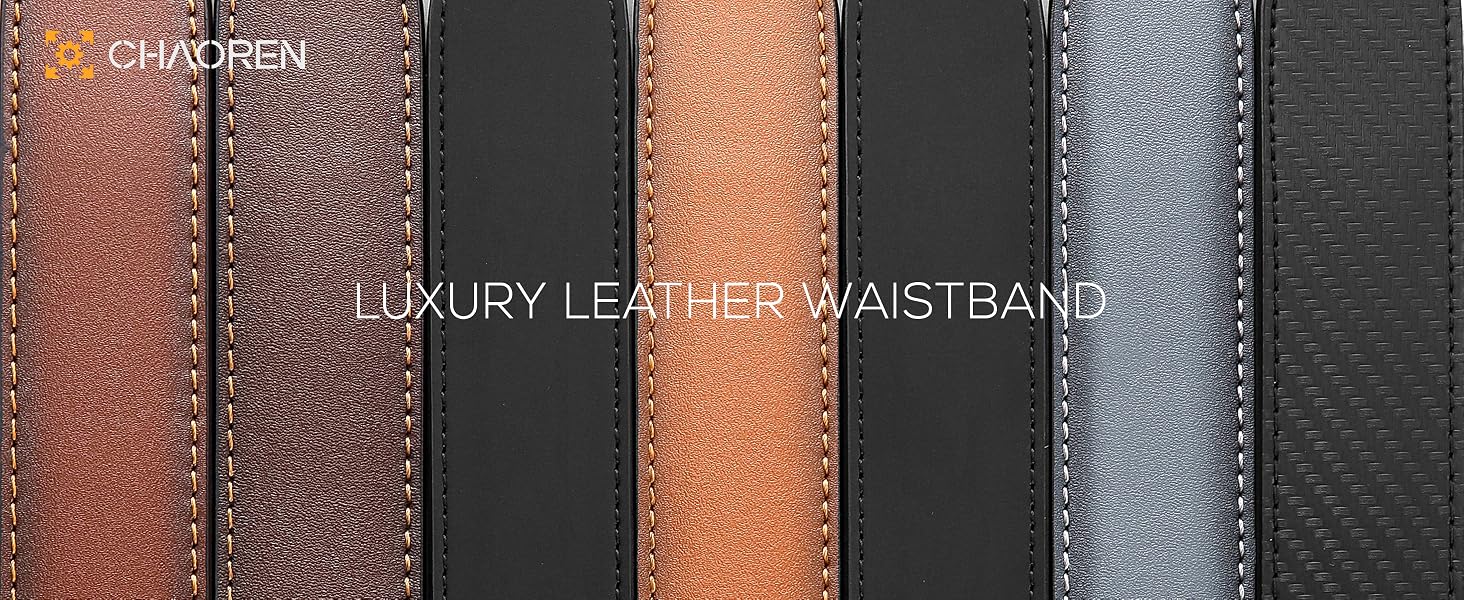 Leather Ratchet Belt Men