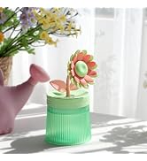Sunflower Portable Mini Humidifier, 360 ML Quiet Cool Mist Humidifier with Diffuser and LED Night...