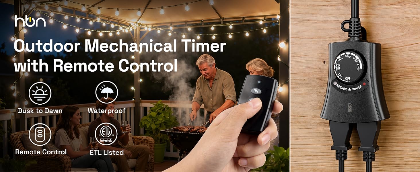 Outdoor Timer with Remote Control