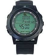 FCXJTU Digital Sports Stopwatch Timer 10/100 Lap Split Memory Stopwatch Calendar Alarm, Pace Mode...