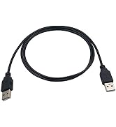 USB to USB Cable 3ft - BesCable A Male to A Male Cord USB 2.0 Cable in Black Compatible with Hard...