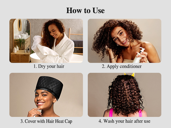 Heat Cap Thermal Hair Steamer Cap