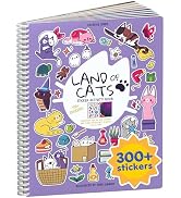 Land of Cats 300+ Kids Sticker Book by Cupkin Toddler Road Trip Coloring and Sticker Book, Road T...