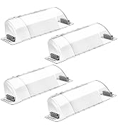 CH24Globall 4-Pack Air Vent Deflector 8.5 to15.5 Inches, Aerospace-Grade Plastic (5-Meter Drop Re...