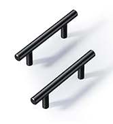 Veise 10 Pack Cabinet Handles, 3 Inch Hole Center Matte Black Kitchen Cabinet Dresser Drawer Pull...