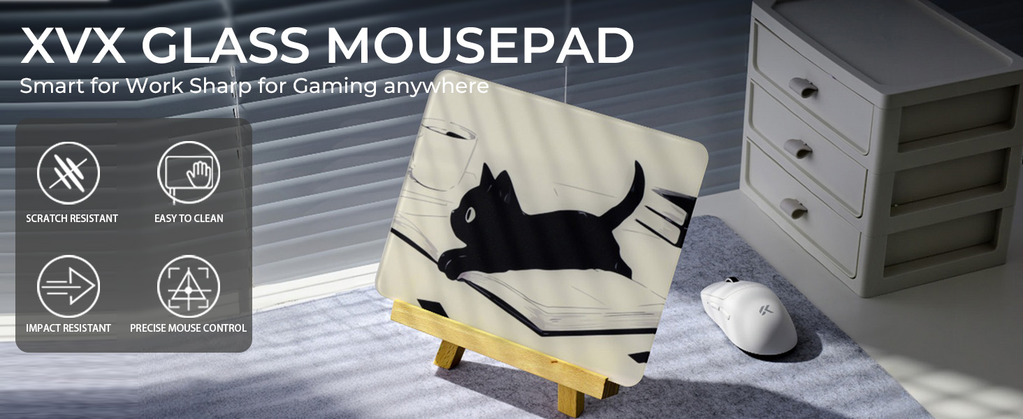 portable glass mouse