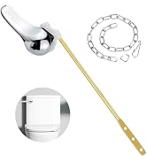 Hidnvefen Toilet Handle Replacement Kit Universal Toilet Flush Handle, Zinc Alloy Toilet Tank Tri...