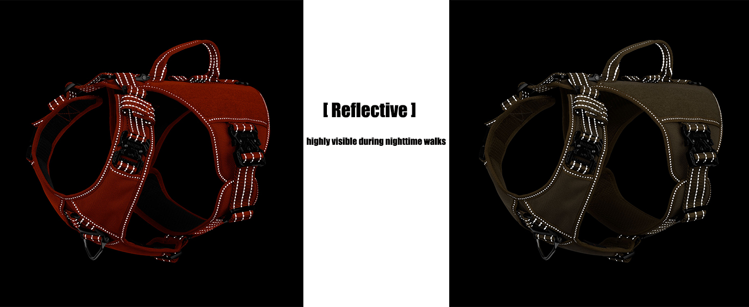 reflective dog harness
