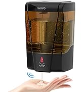 SVAVO Automatic Soap Dispenser Hand Sanitizer Dispenser Wall Mount 600ml/21fl.oz, Touchless Elect...