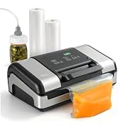 Vesta Precision 12" Vacuum Sealer Machine for Liquid & Moist Foods, Smart Heat Sealing Prevents B...