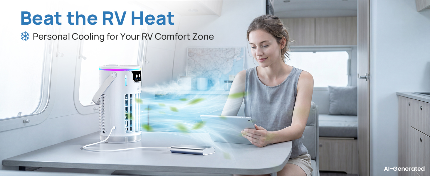 Beat RV heat with this personal tabletop ac unit