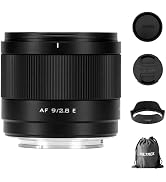VILTROX AF 9mm F2.8 Air APS-C E-Mount Lens for Sony, 113.8° Ultra-Wide Angle Auto Focus Prime Len...