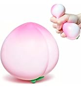 Squishy Stress Balls Peach Squeeze Ball 1 Pack, Stretchy Fruit Stress Dough Ball Squeeze Fidget S...