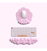 Cloud Keyboard Wrist Rest and Mouse Pad with Wrist Rest with Coaster Set Ergonomic Cute Hand Rest...