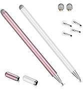 Stylus Pens for iPad, Touch Screens Stylus Pencils High Sensitivity Disc & Fiber Tip Universal St...