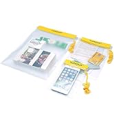 YUMQUA Clear Waterproof Bags, Water Tight Cases Pouch Dry Bags for Camera Mobile Phone Maps Pouch...