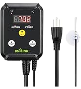 BN-LINK Reptile Thermostat Temperature Controller, Digital Heat Mat Thermostat for Seed Starting,...