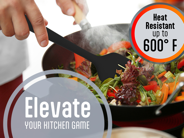 Heat resistant up to 600F. Elevate your kitchen game