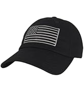 E BY ELIDAN American Flag Baseball Cap 100% Cotton Adjustable Metal Buckle Strap Unstructured Low...